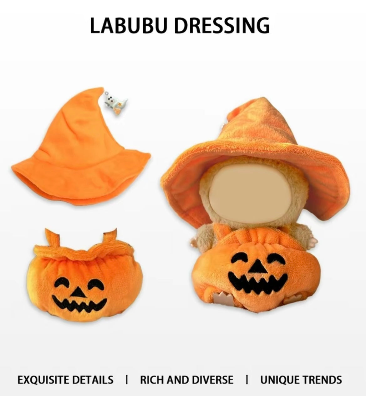 Halloween Pumpkin Doll Costume (no doll)