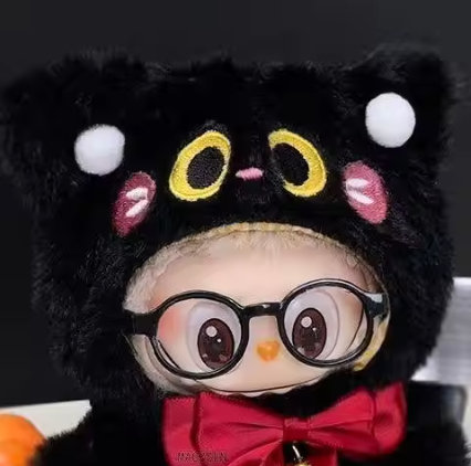 Cute Black Cat Vinyl Doll Costume (no doll)